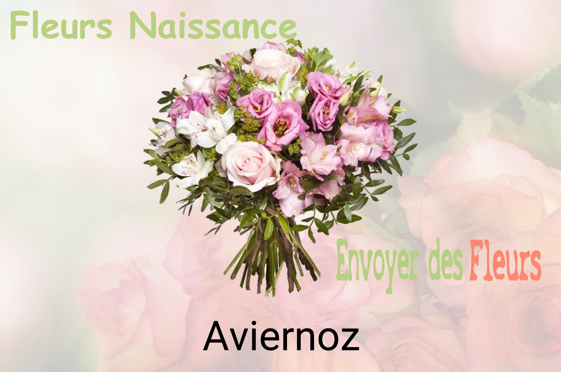 Bouquet de fleurs de naissance livré à Aviernoz